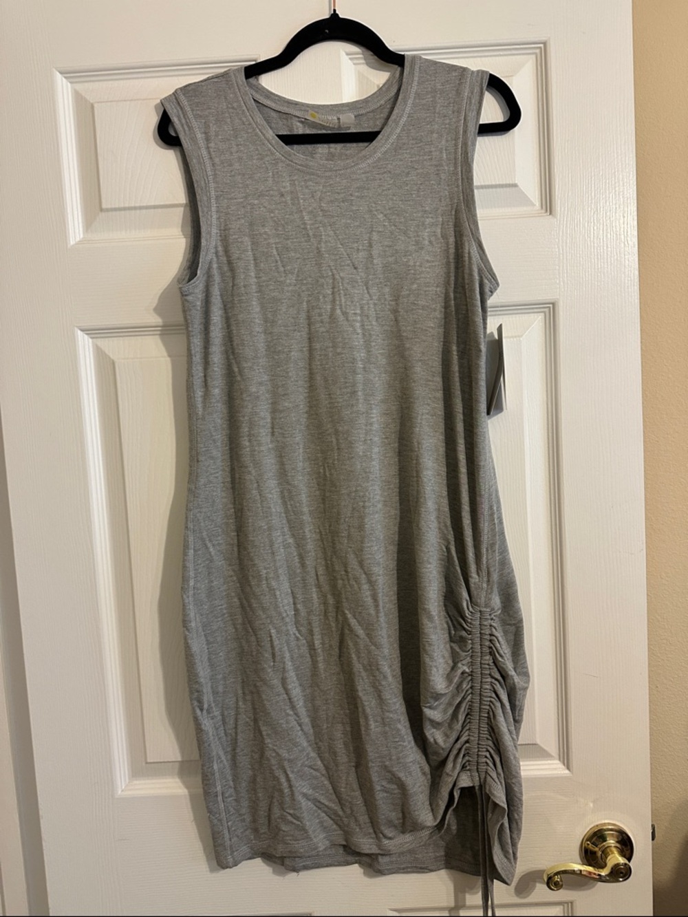 NWT Zella Post Studio Sleeveless Athletic Midi Dress Gray
